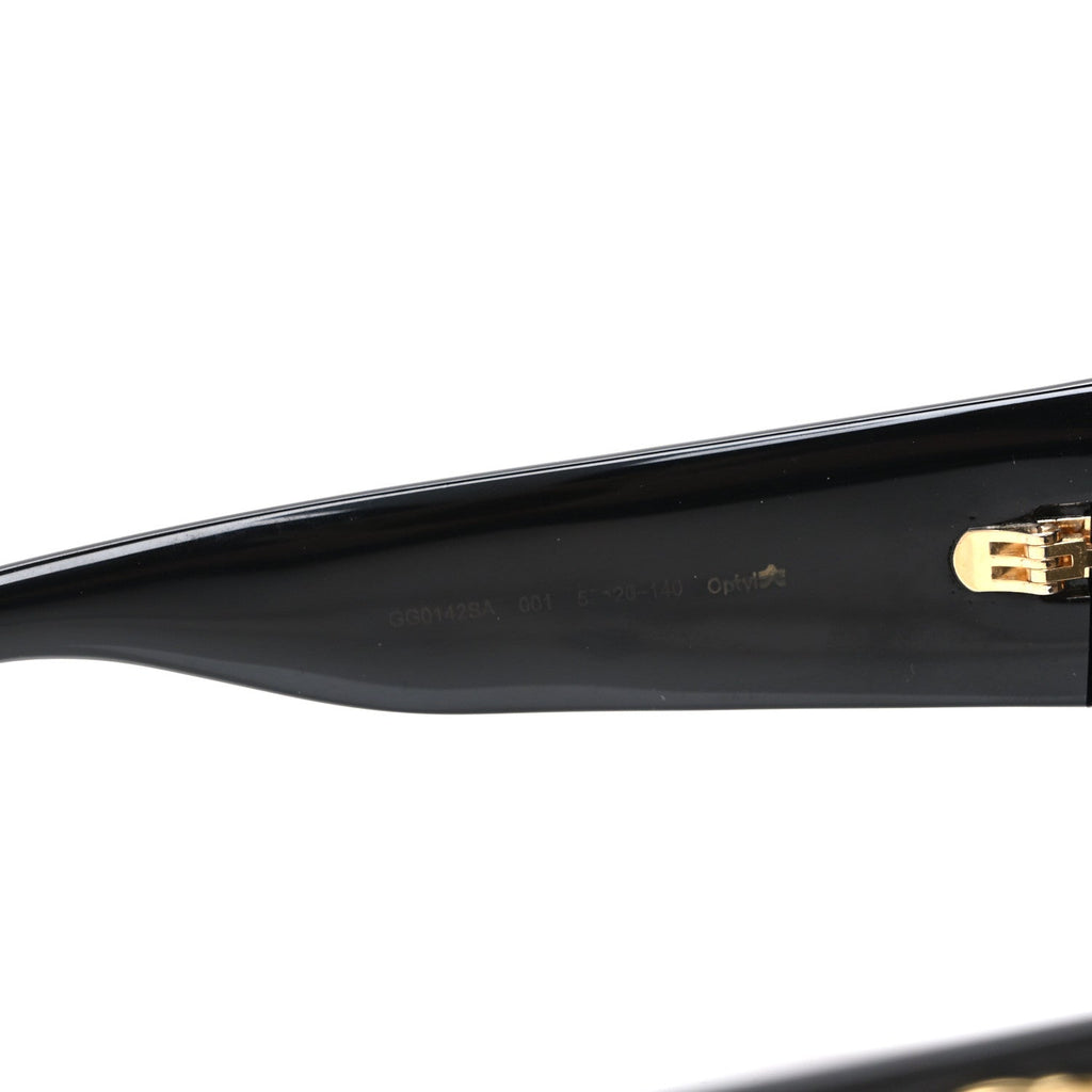 Gucci Acetate Square Frame Sunglasses GG0142SA Black