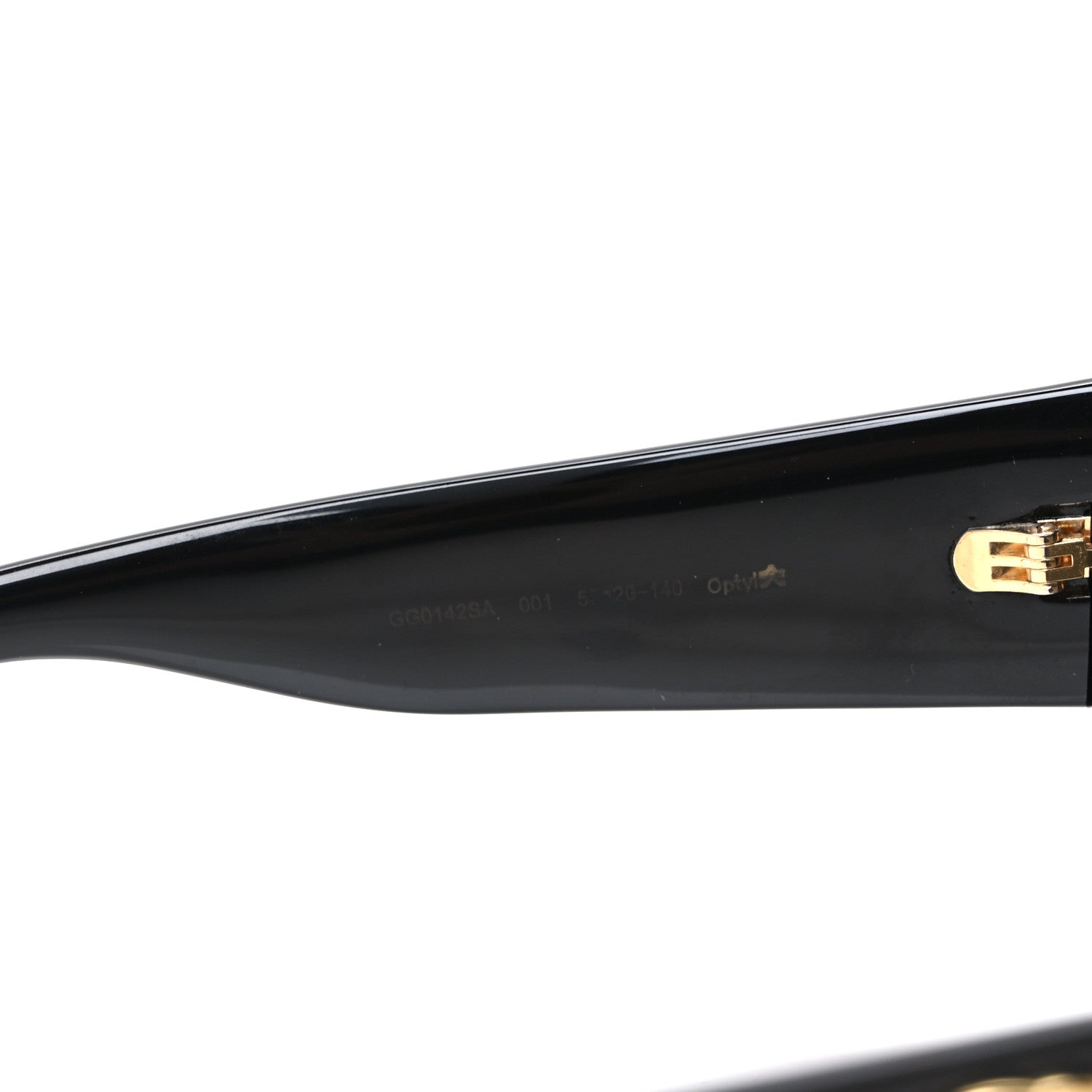 Gucci Acetate Square Frame Sunglasses GG0142SA Black