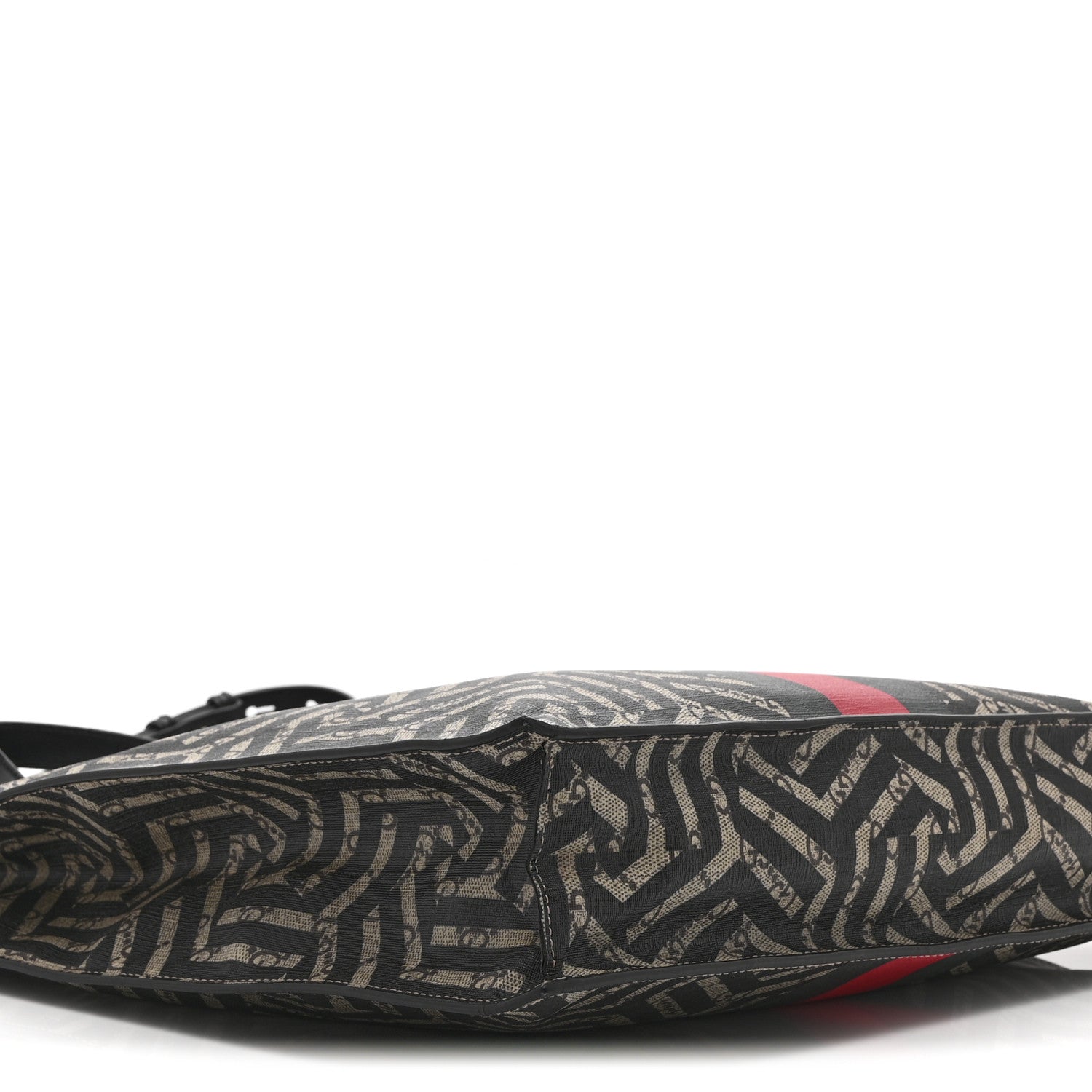 Gucci GG Supreme Monogram Caleido Web Vertical Tote Black