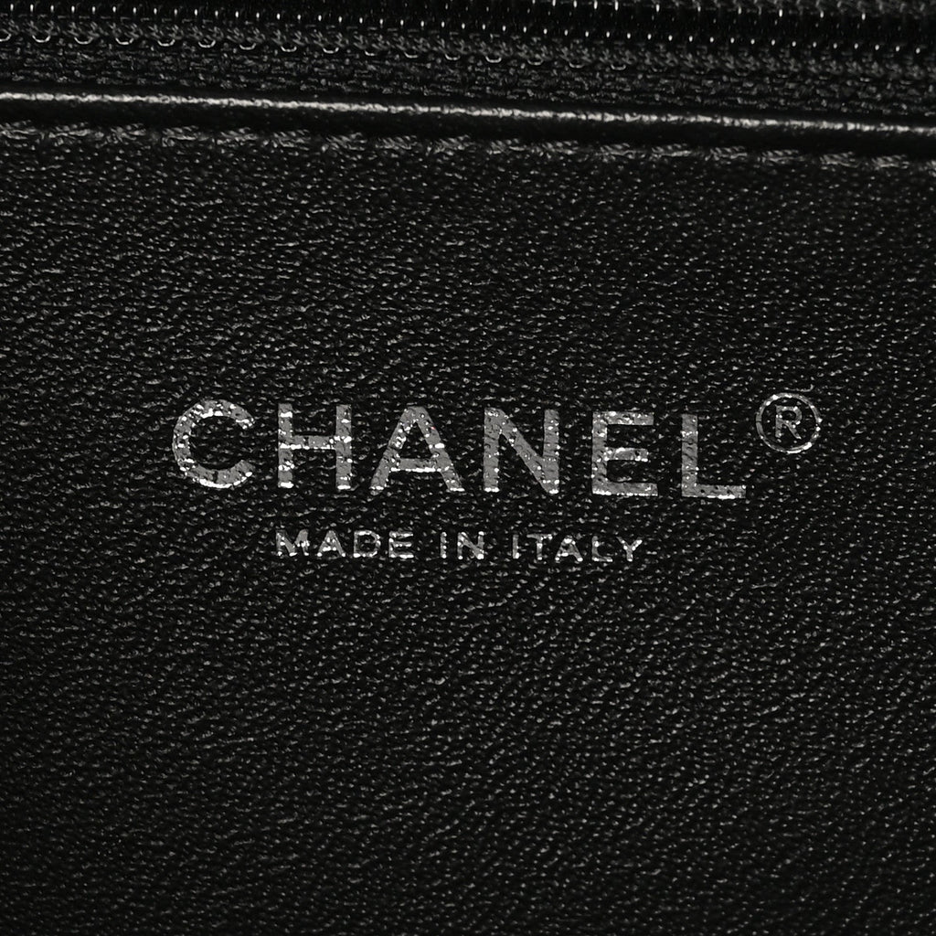 Chanel Metallic Sheepskin Quilted Small Beauty Lock Flap Silver