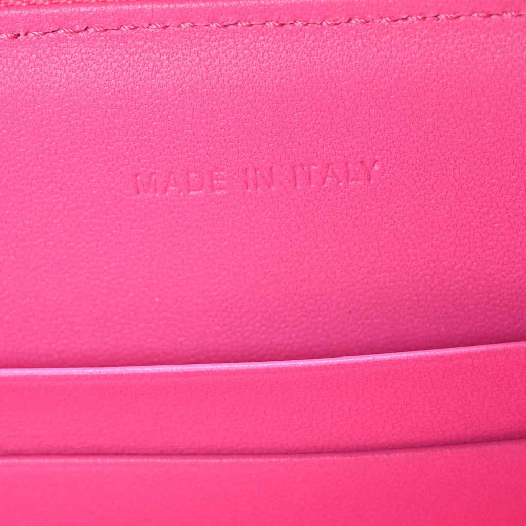 Christian Dior Calfskin CD Signature Oval Crossbody Camera Bag Rani Pink