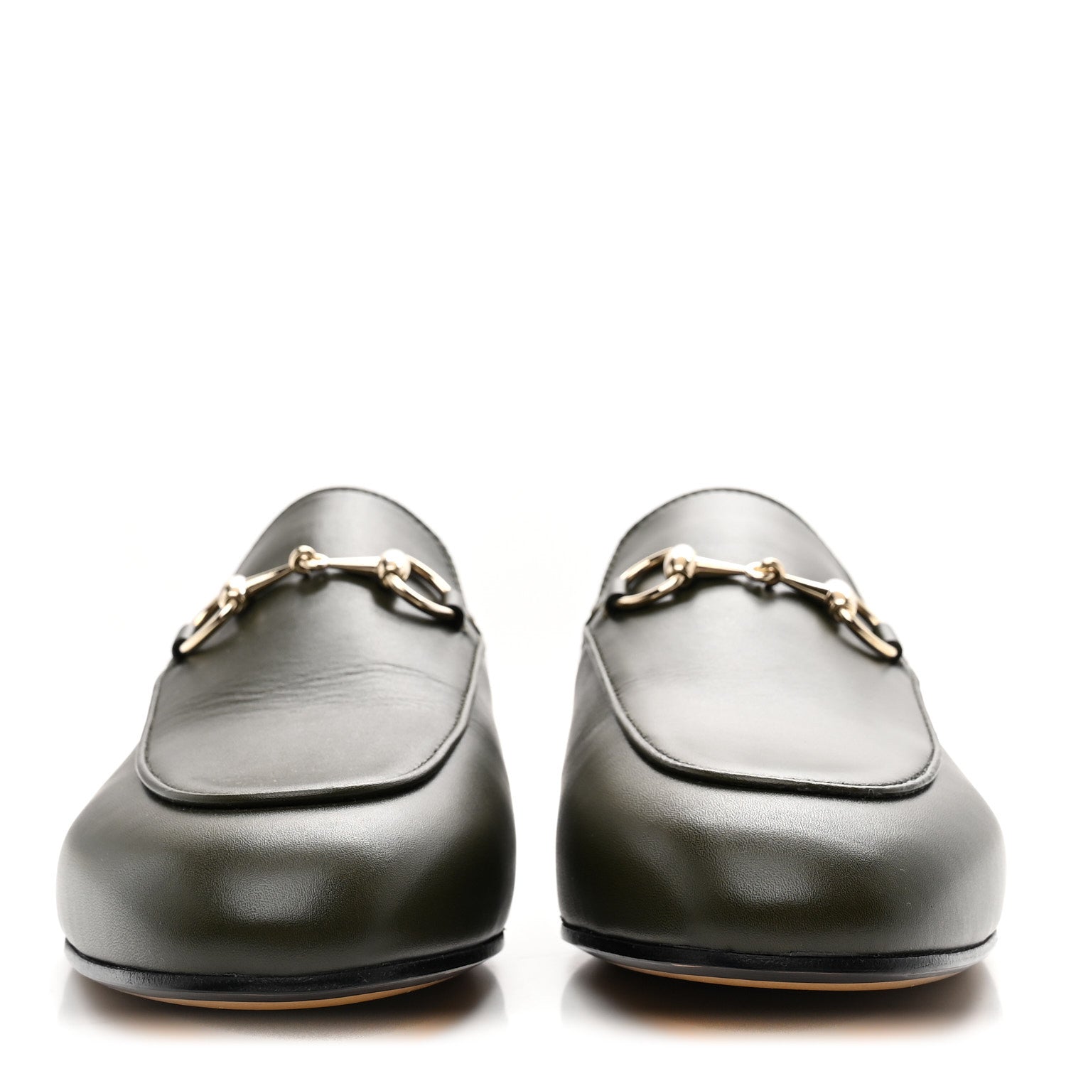 Gucci Calfskin Womens Princetown Slippers 37 Luscious Green