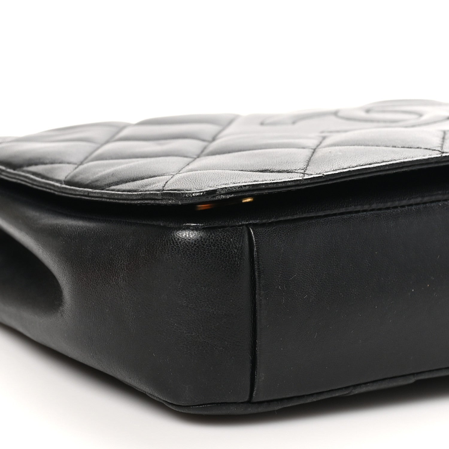 Chanel Lambskin Quilted Large Diamond CC Flap Black
