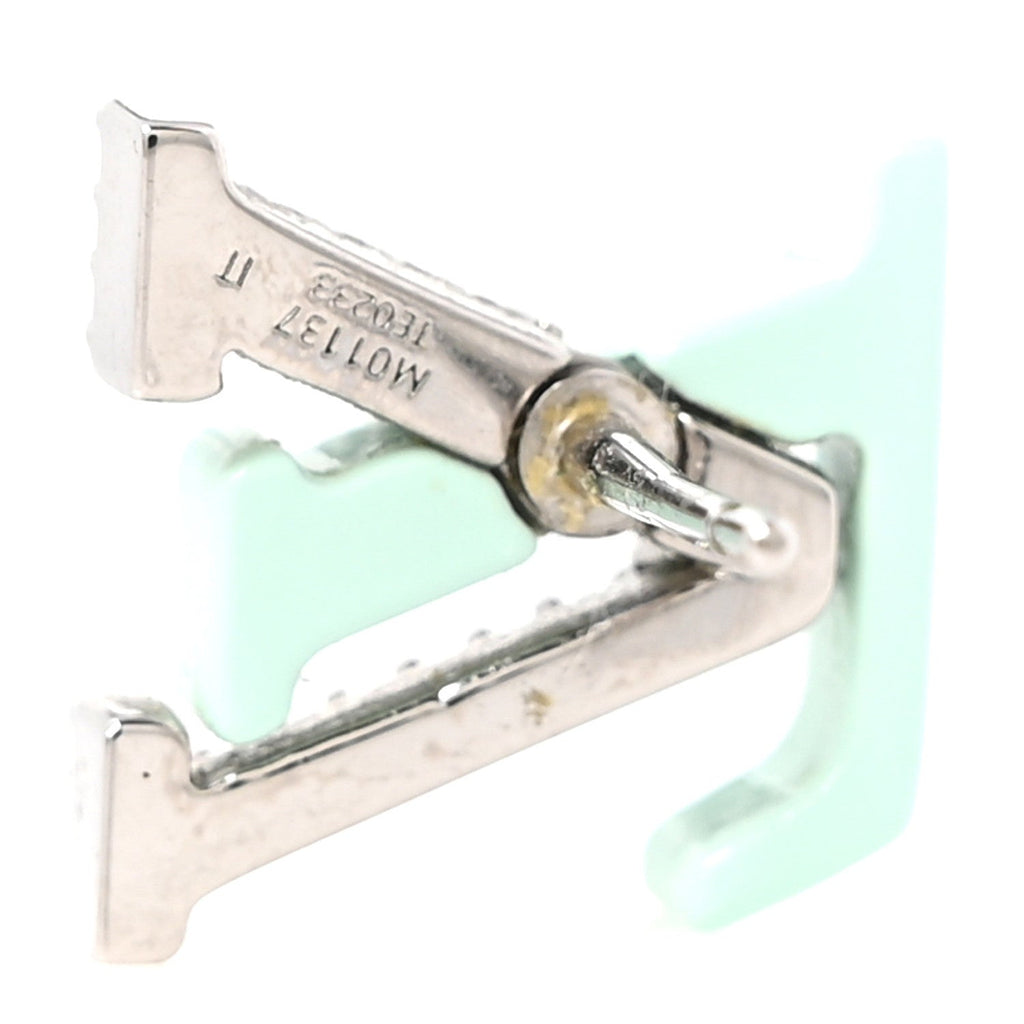 Louis Vuitton Crystal LV Iconic Sweety Earrings Blue