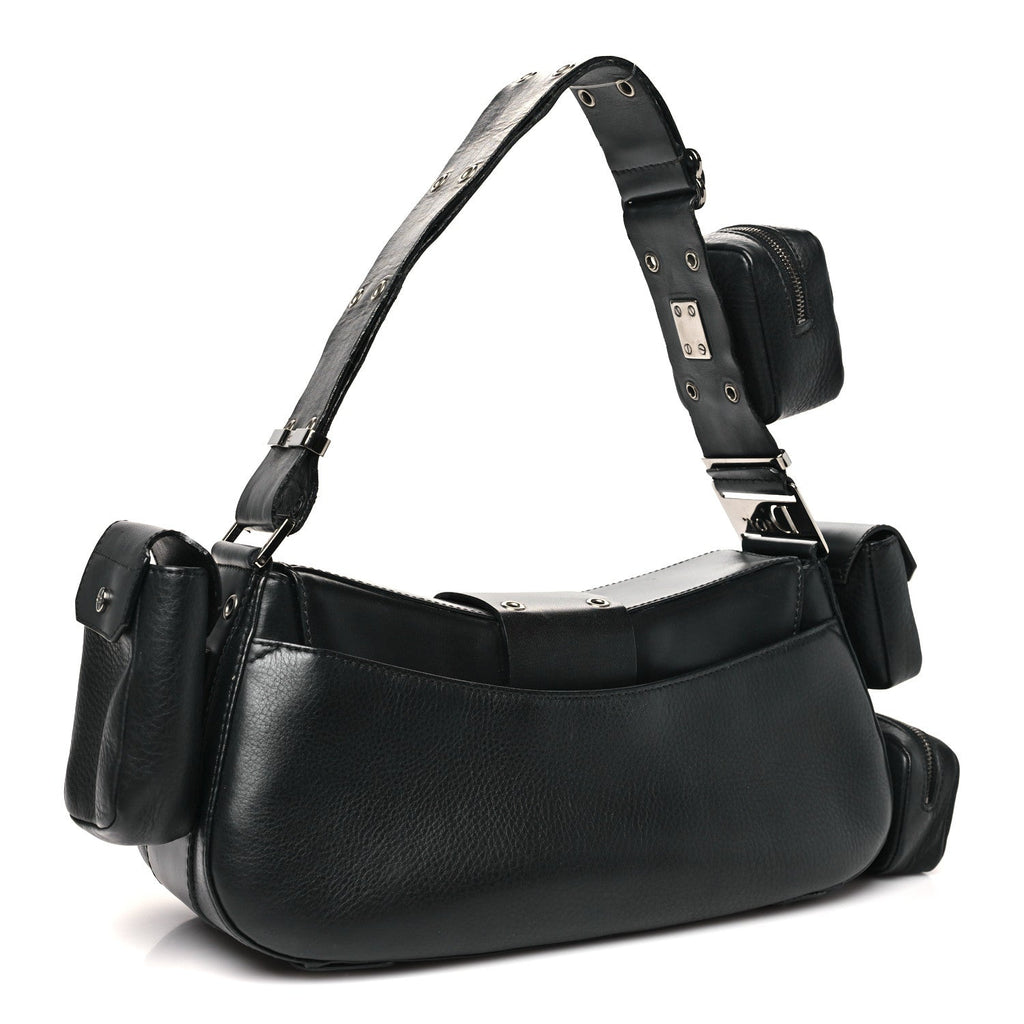 Christian Dior Street Chic Columbus Ave Shoulder Bag Black