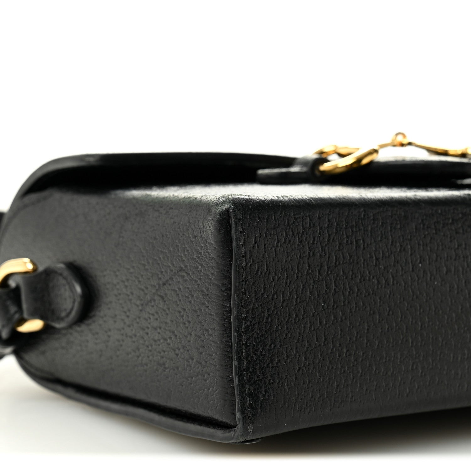 Gucci Calfskin Horsebit 1955 Shoulder Bag Black