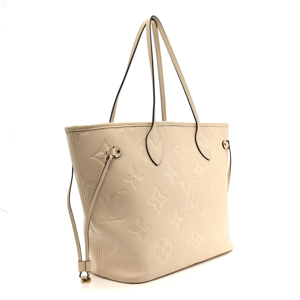 Louis Vuitton Empreinte Monogram Giant Neverfull MM Cream