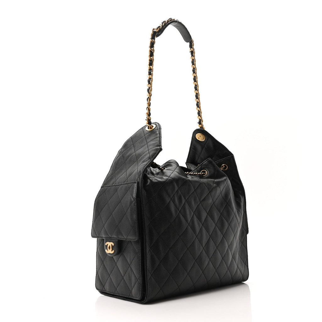 Chanel Caviar Quilted Medium Chanel 25 Handbag Black