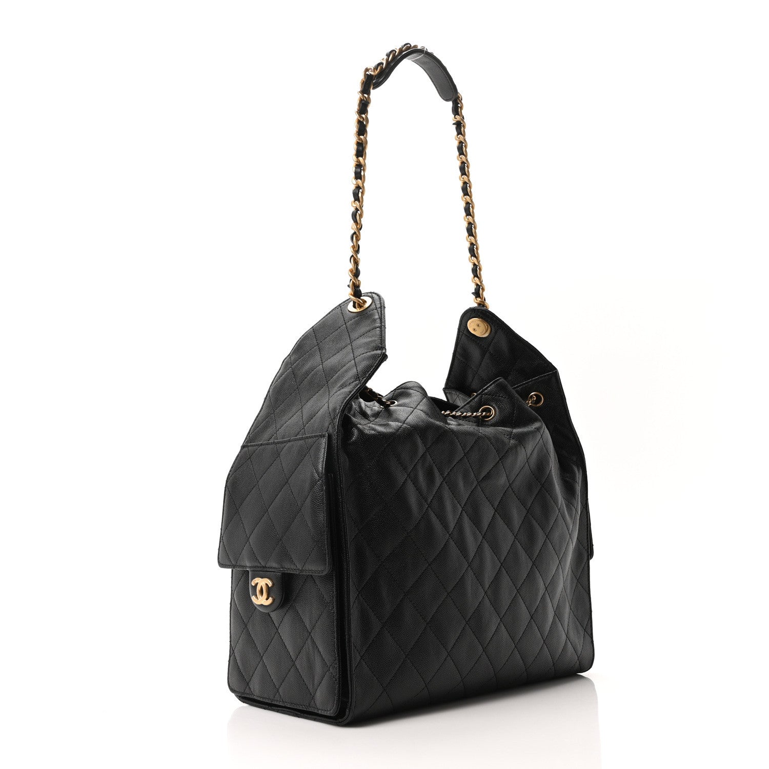 Chanel Caviar Quilted Medium Chanel 25 Handbag Black