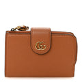 Gucci Piuma Calfskin Medium Bamboo Double G Wallet Cuir