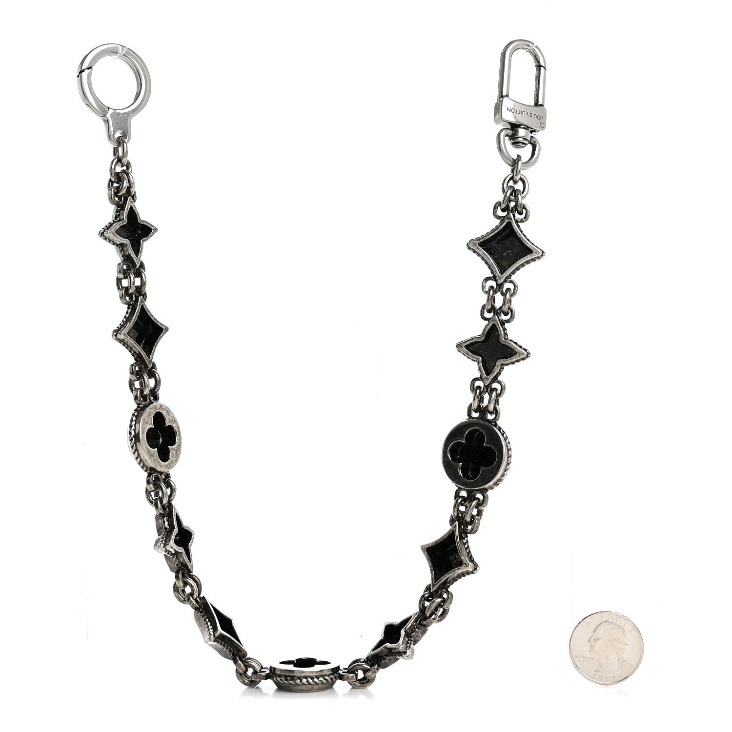 Louis Vuitton Metal Western Chain Belt and Bag Charm