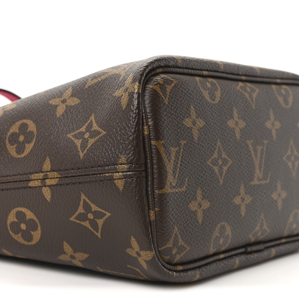 Louis Vuitton Monogram Neverfull Inside Out Bandouliere BB Rose Pondichery
