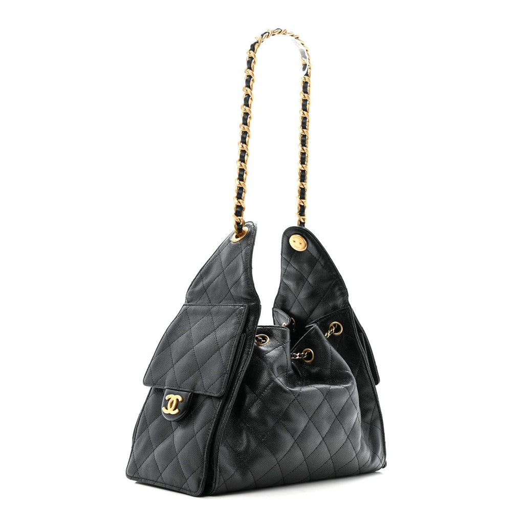 Chanel Caviar Quilted Small Chanel 25 Handbag Black