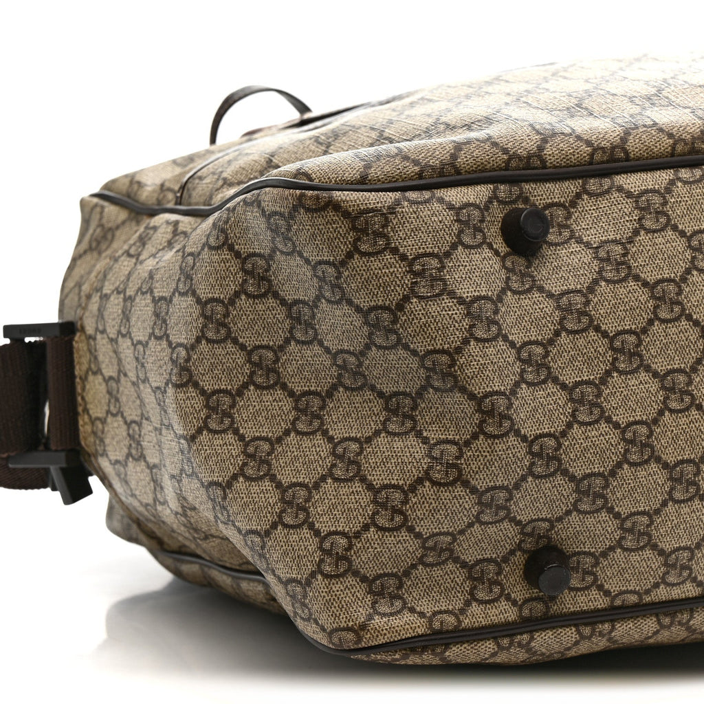 Gucci GG Plus Monogram Interlocking G Briefcase Brown