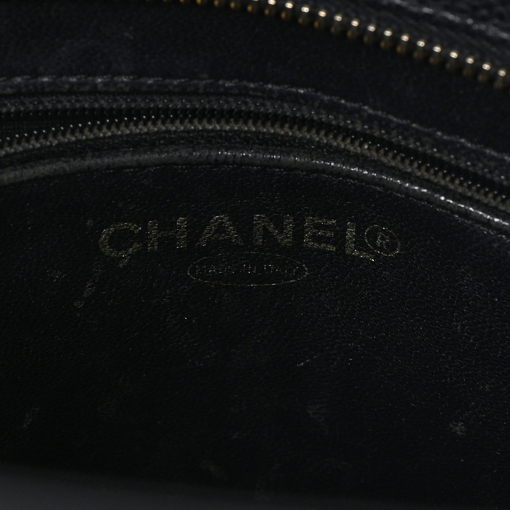 Chanel Caviar Quilted Medallion Tote Black