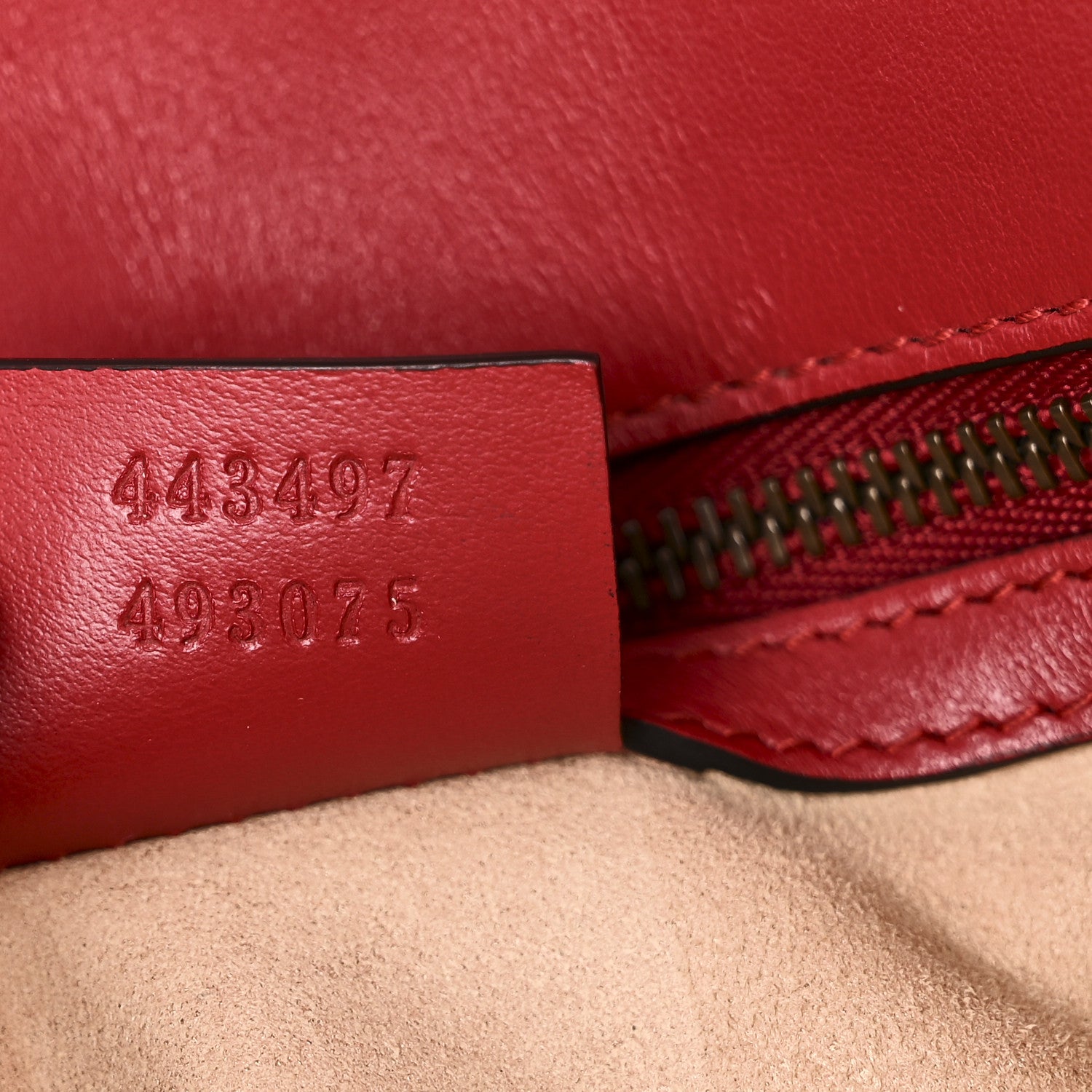 Gucci Calfskin Matelasse Small GG Marmont Shoulder Bag Hibiscus Red