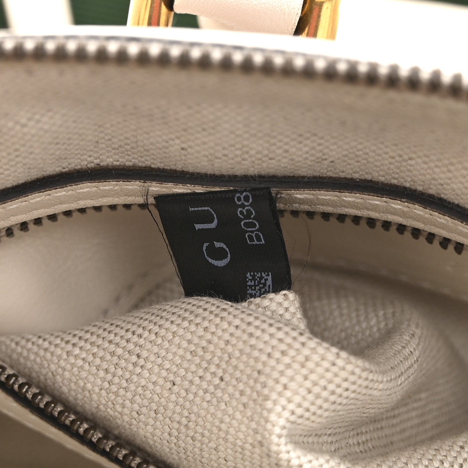 Gucci Koi Calfskin Web Mini Bauletto Duffle Top Handle Bag Mystic White
