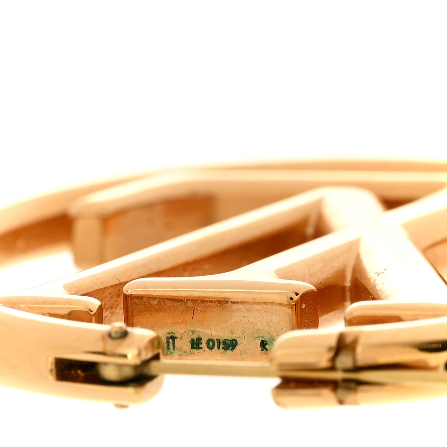 Louis Vuitton Metal Louise Hoop Earrings Gold