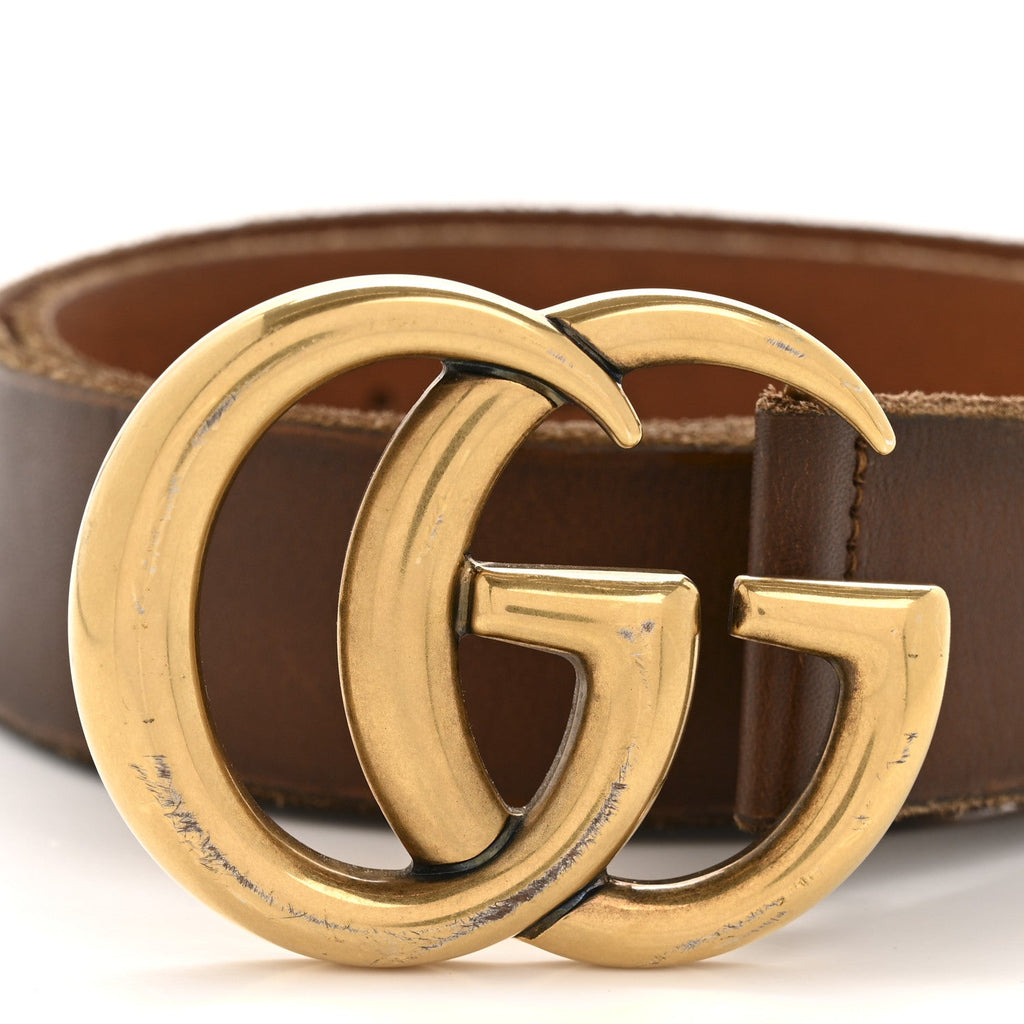 Gucci Faded Calfskin Double G 40mm Belt 85 34 Cuir
