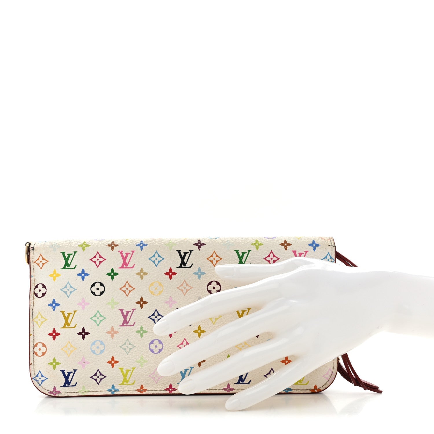 Louis Vuitton Monogram Multicolor Insolite Wallet White Figue