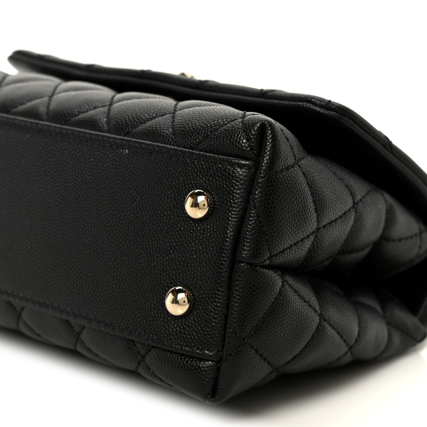 Chanel Caviar Quilted Mini Coco Handle Flap Black