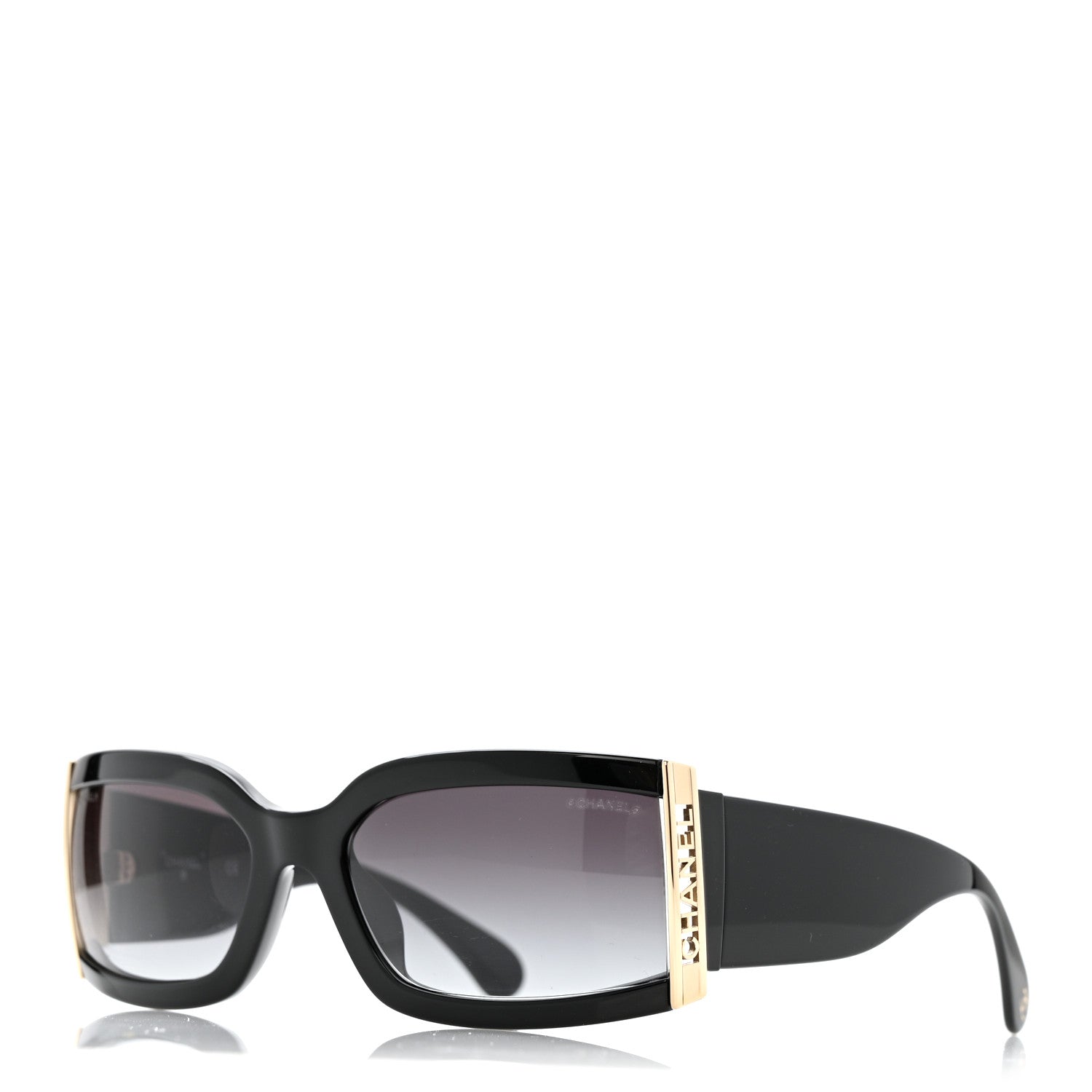 Acetate Rectangle Sunglasses 71546 Black