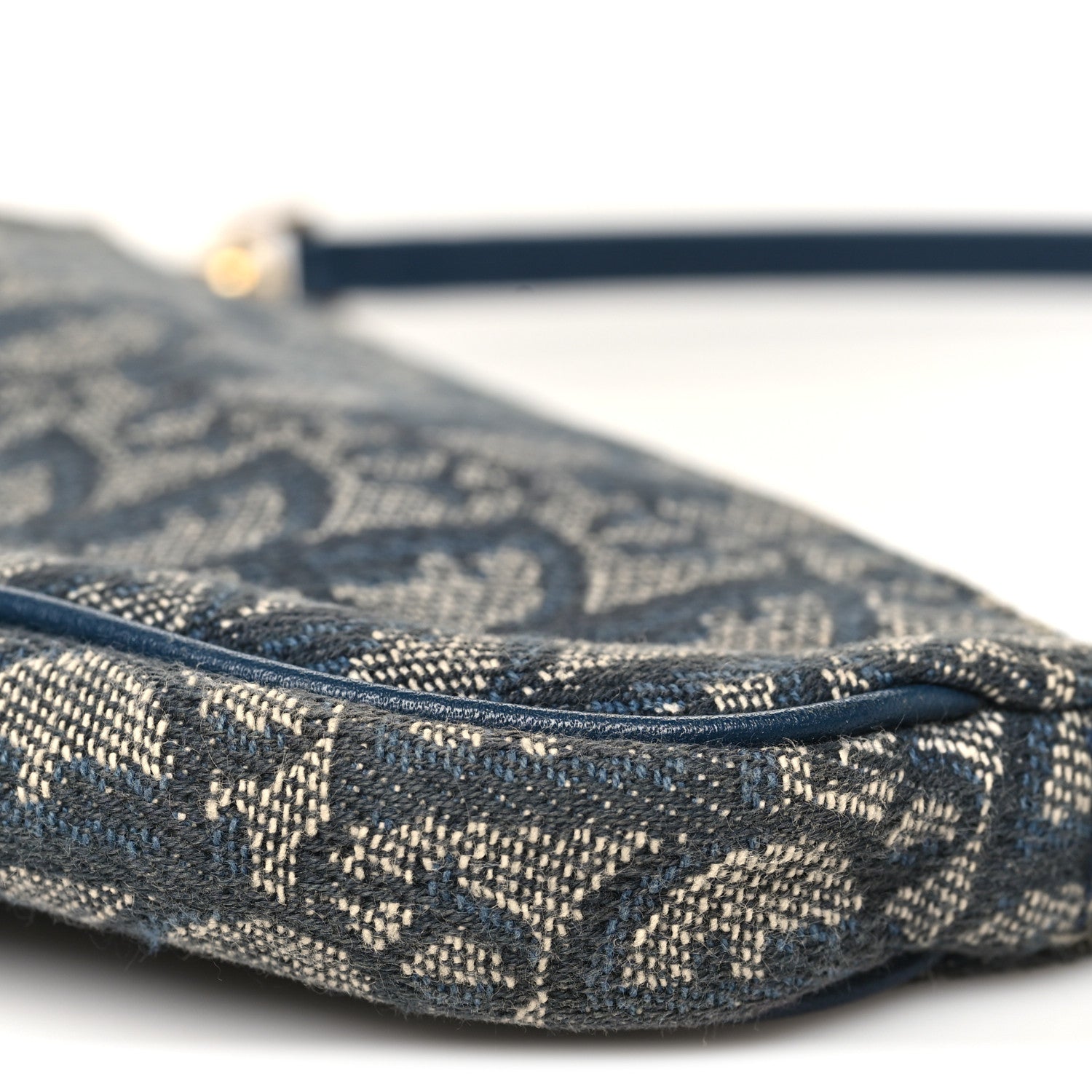 Christian Dior Monogram Mini Saddle Pochette Navy