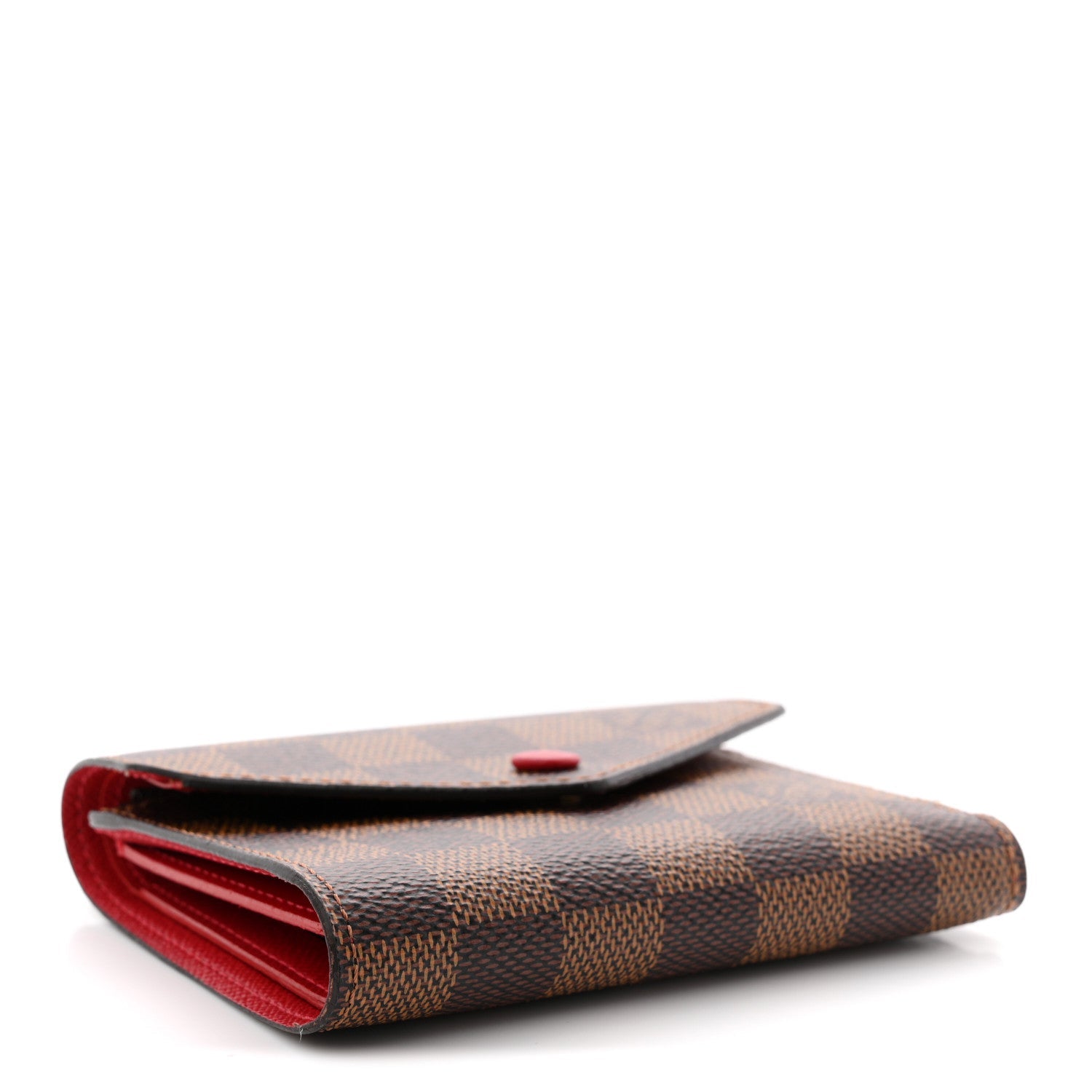 Louis Vuitton Damier Ebene Victorine Wallet Red