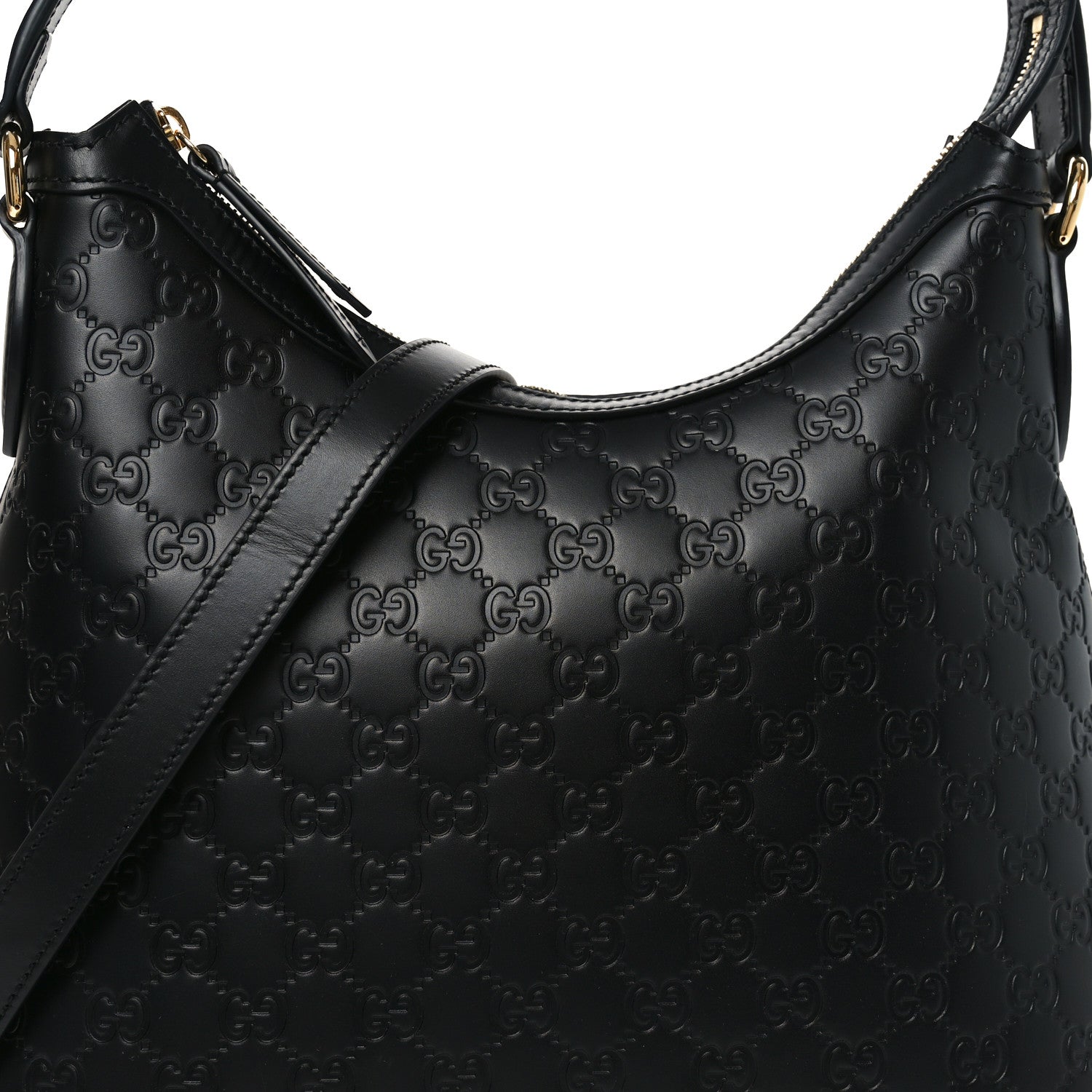Gucci Guccissima Linea A Hobo Black