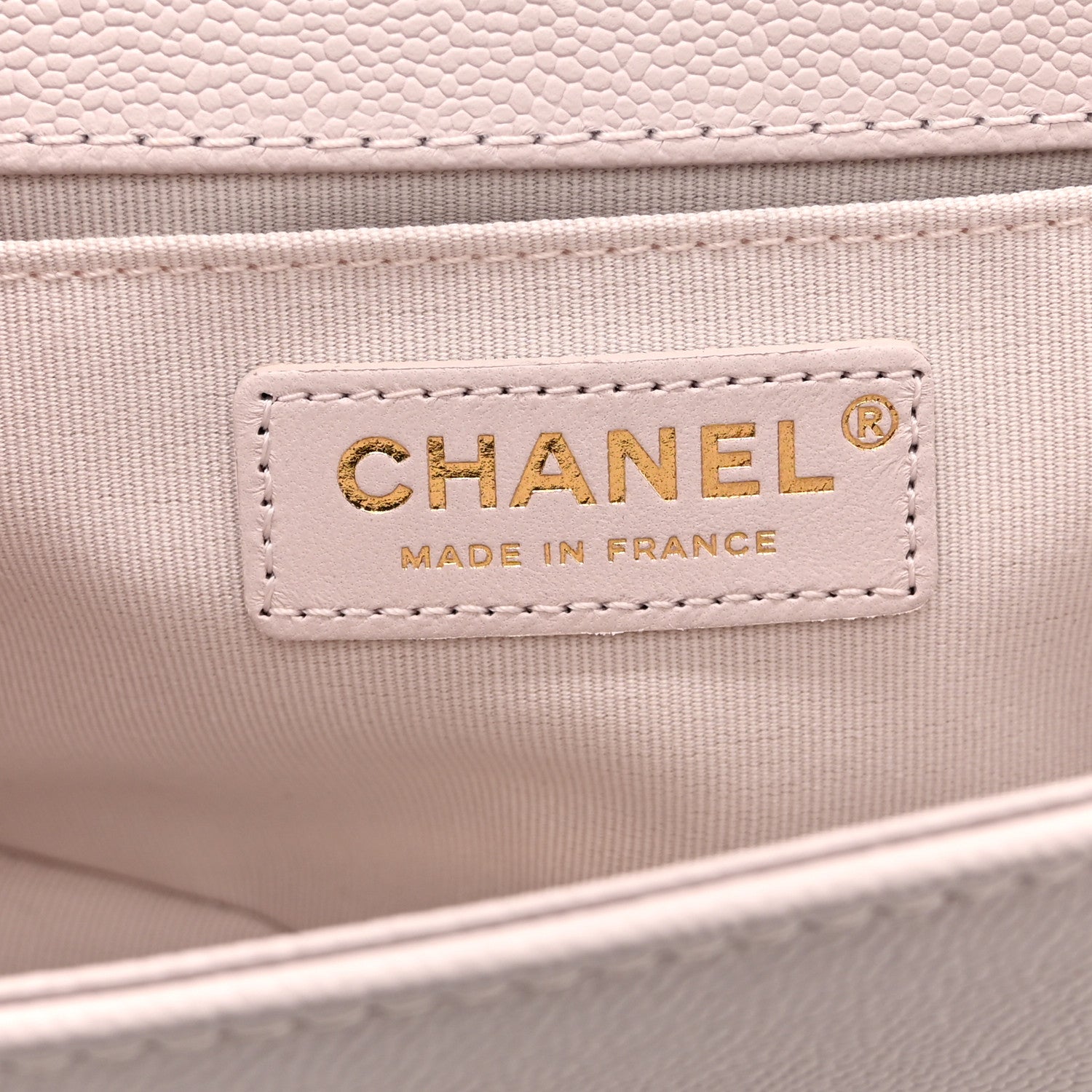 Chanel Caviar Quilted Chain Around Medium Boy Flap Light Purple