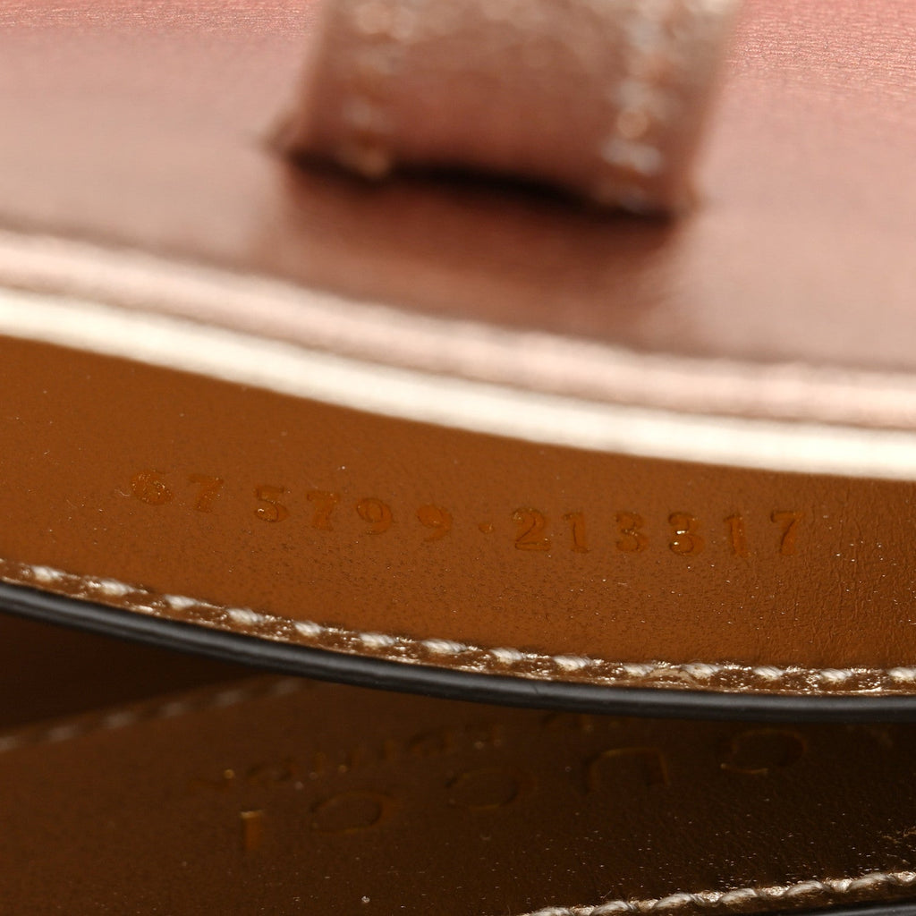Gucci Metallic Faded Nappa Mini Jackie 1961 Copper