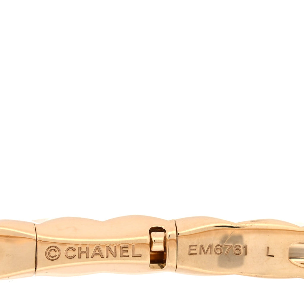 18K Yellow Gold Mini Coco Crush Bangle Bracelet L