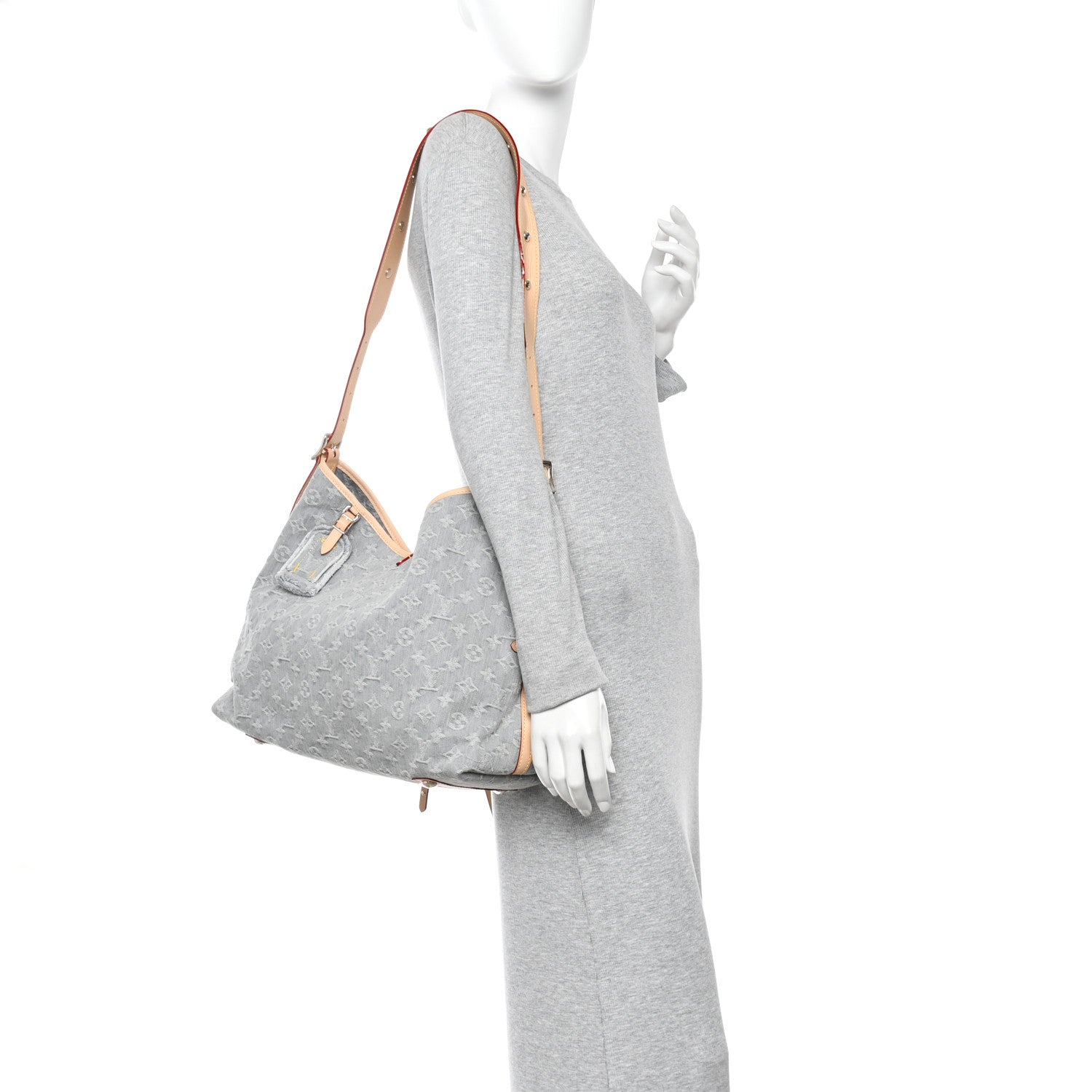Louis Vuitton Monogram Denim CarryAll MM Washed Grey