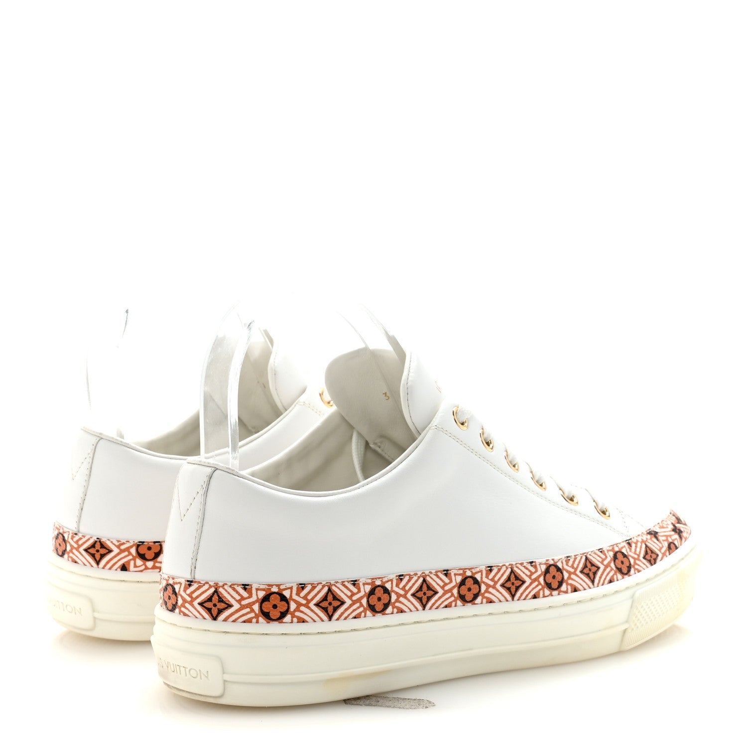 Louis Vuitton Calfskin Monogram Crafty Sneaker 38 White