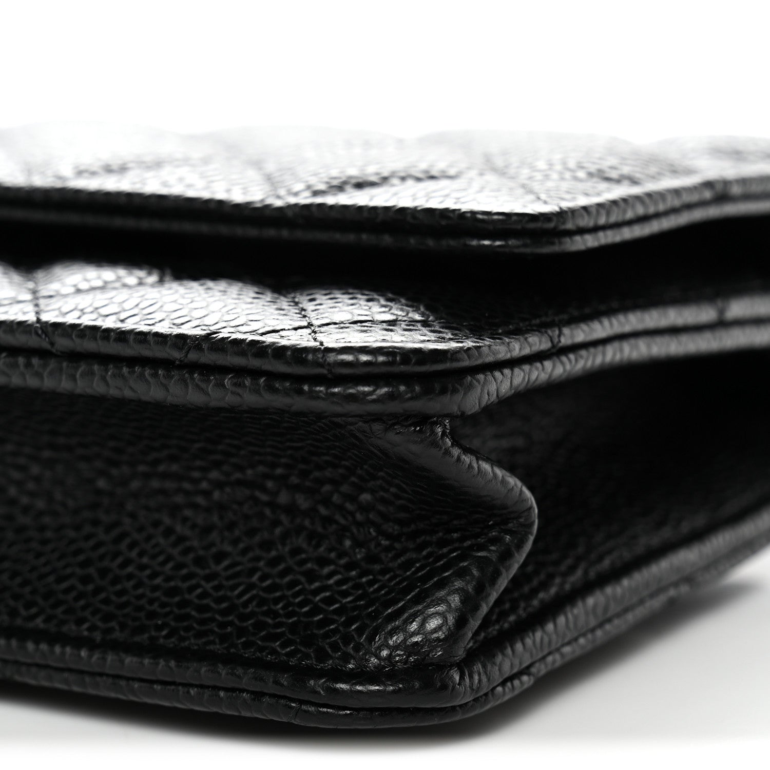 Chanel Caviar Quilted Wallet on Chain WOC Black