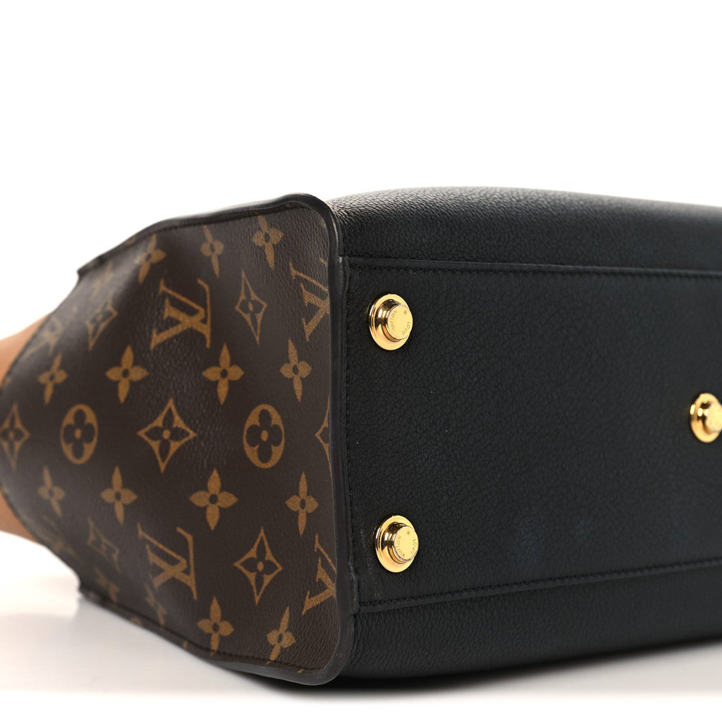 Louis Vuitton Calfskin Monogram On My Side MM Black