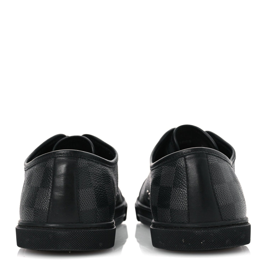 Louis Vuitton Calfskin Damier Graphite Sneakers 7.5
