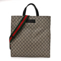Gucci Soft GG Supreme Monogram Web Vertical Tote Black