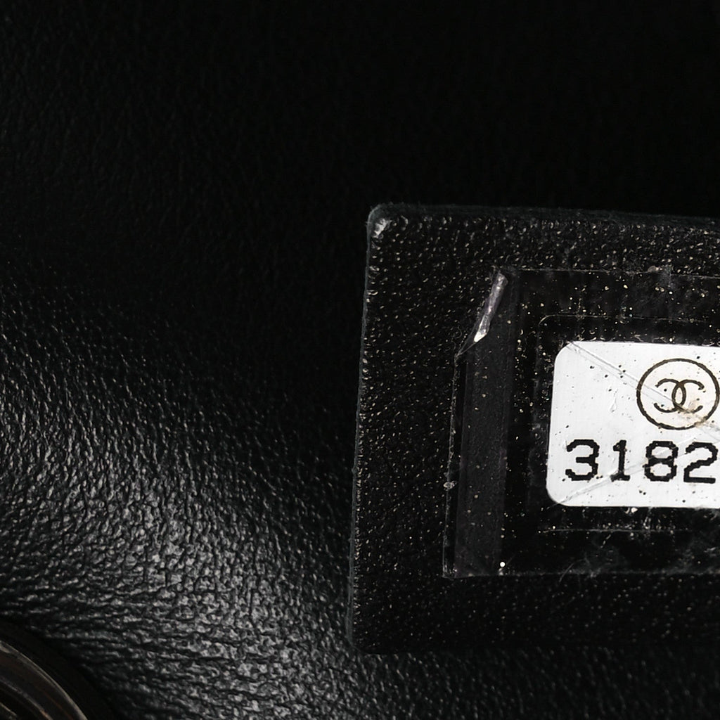 Chanel Calfskin Quilted CC Uniform Flap Belt Bag Black