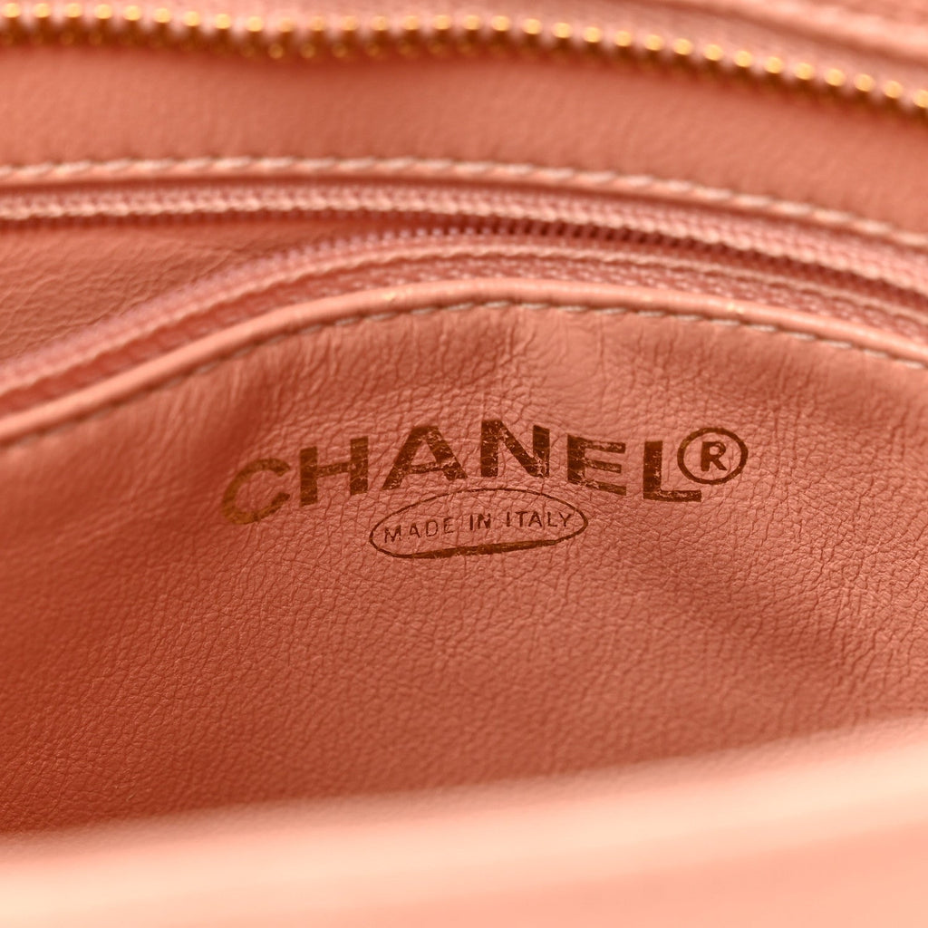 Chanel Caviar Quilted Medallion Tote Light Pink