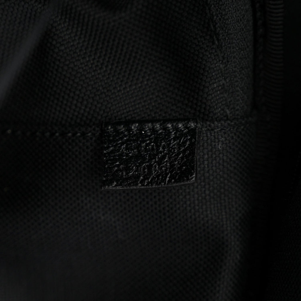Gucci Monogram Jumbo GG Canvas Textured Calfskin Small Carry On Trolley Black