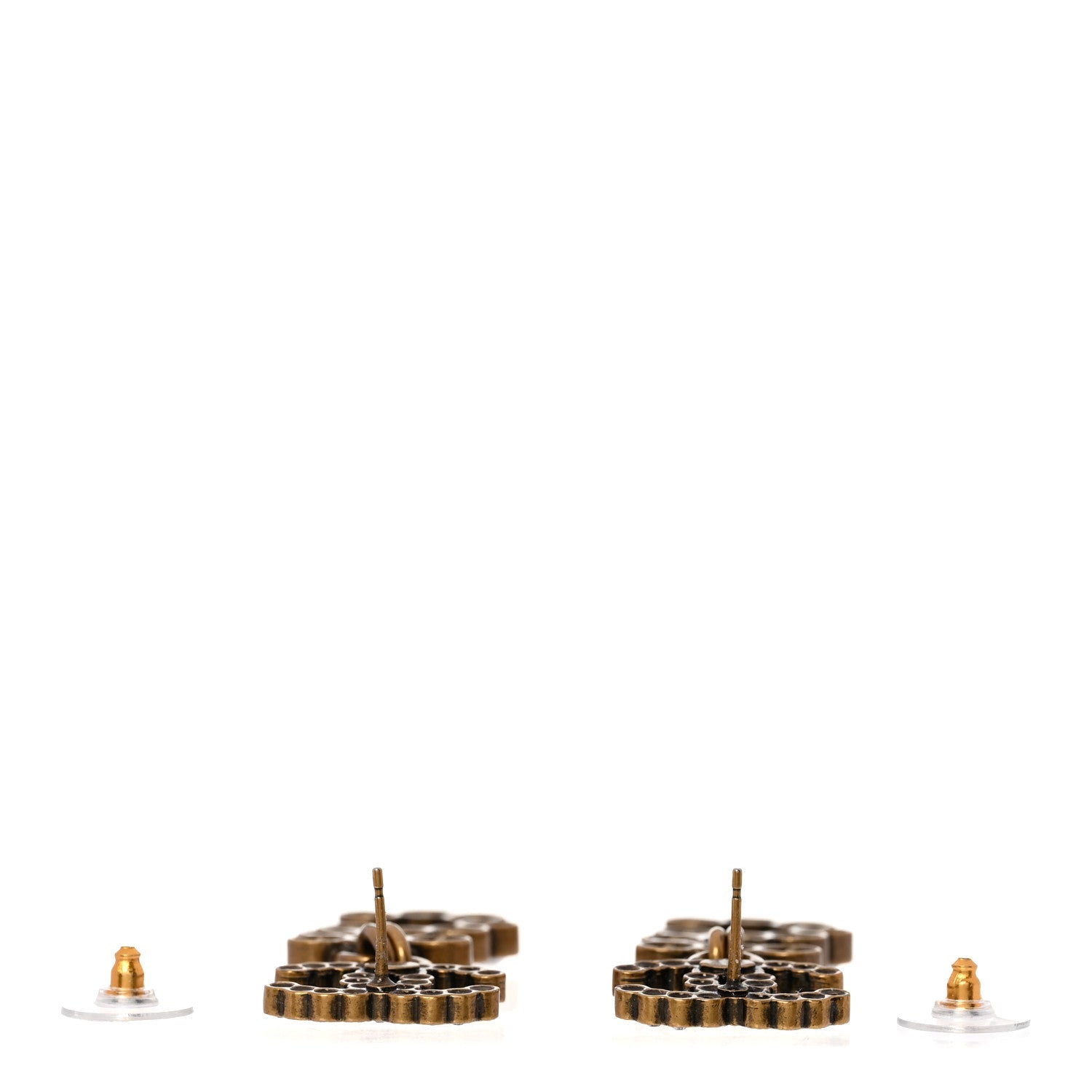 Metal Crystal City of Lights No 5 Drop Earrings Gold
