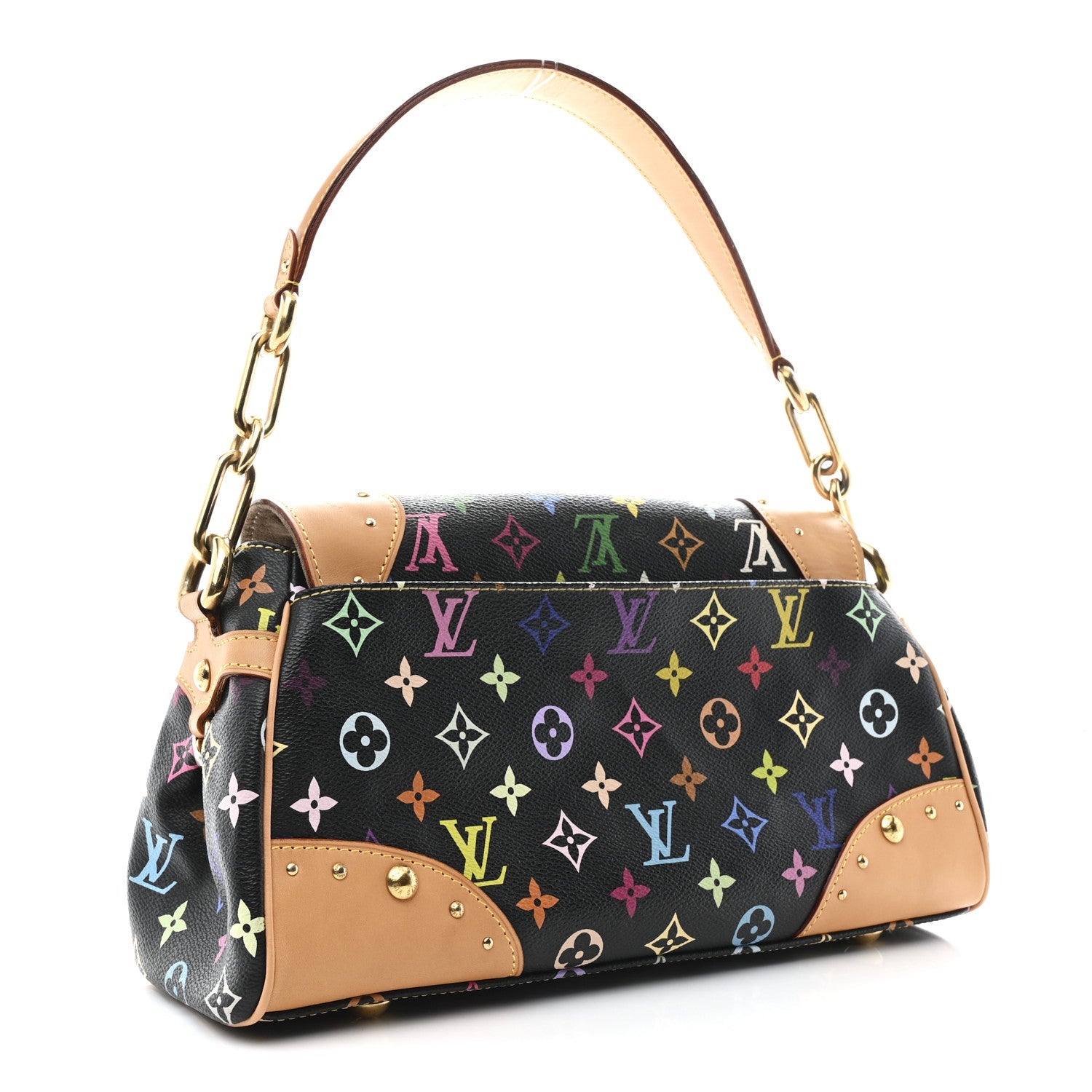 Louis Vuitton Monogram Multicolor Beverly MM Black
