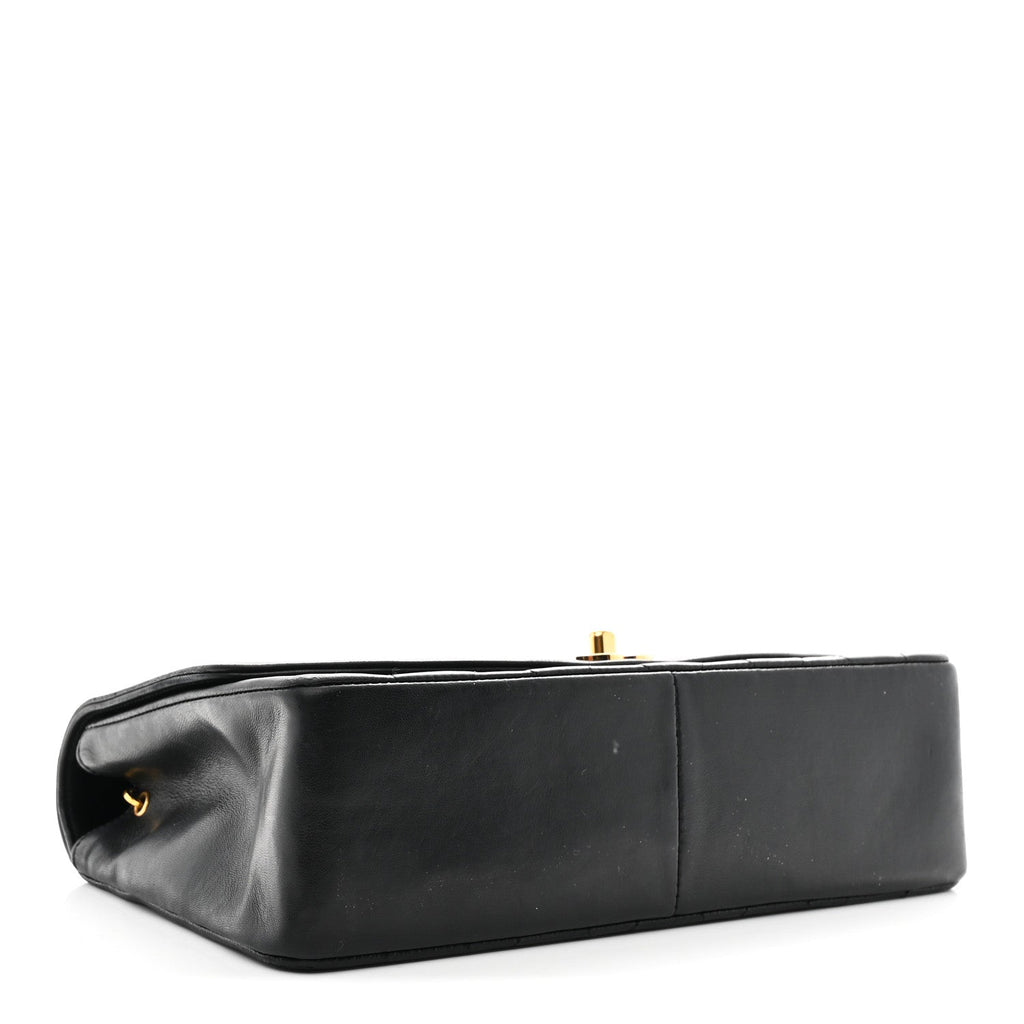 Chanel Lambskin Quilted Medium Single Flap Black