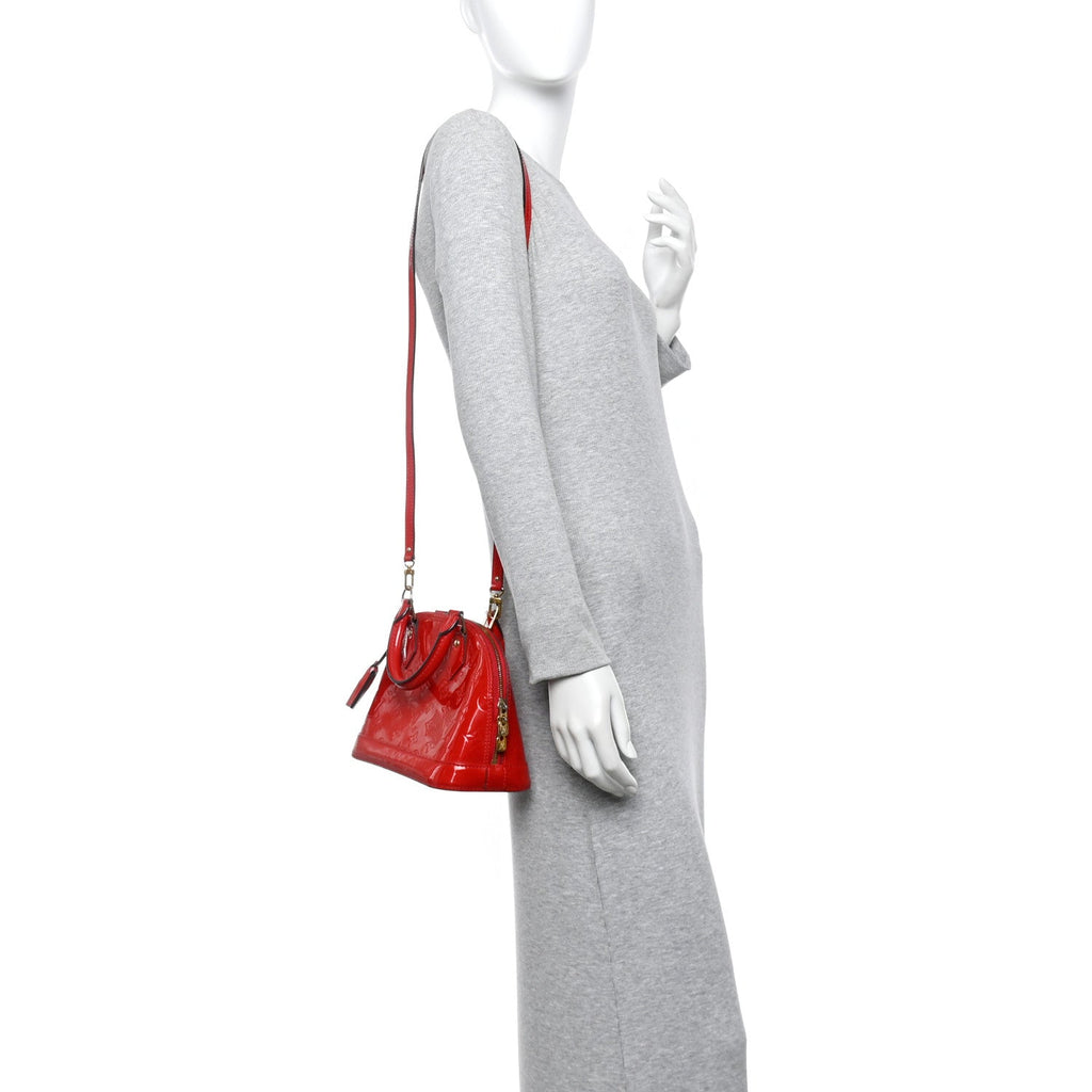 Louis Vuitton Vernis Alma BB Cherry