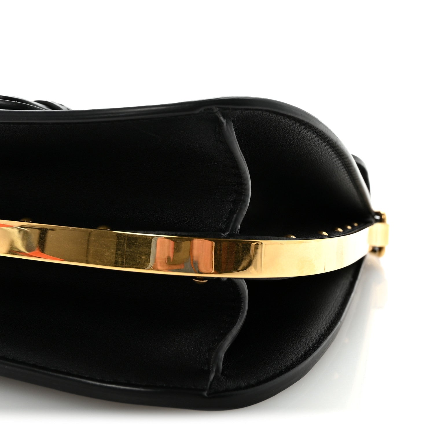 Christian Dior Box Calfskin Medium Bobby Frame Flap Black