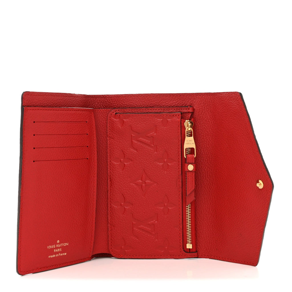 Louis Vuitton Empreinte Compact Curieuse Wallet Cherry