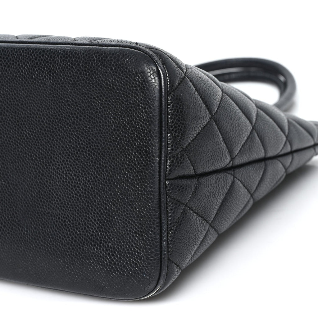 Chanel Caviar Quilted Medallion Tote Black