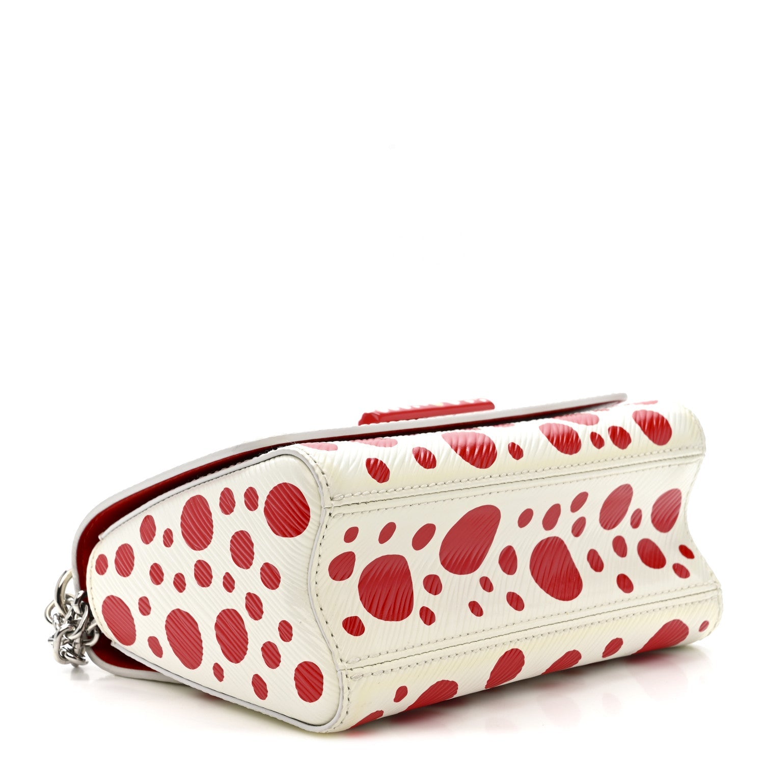 Louis Vuitton LV X YK Epi Infinity Dots Twist Shoulder Bag PM White Red