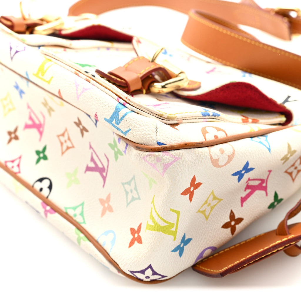 Louis Vuitton Monogram Multicolor Lodge GM White